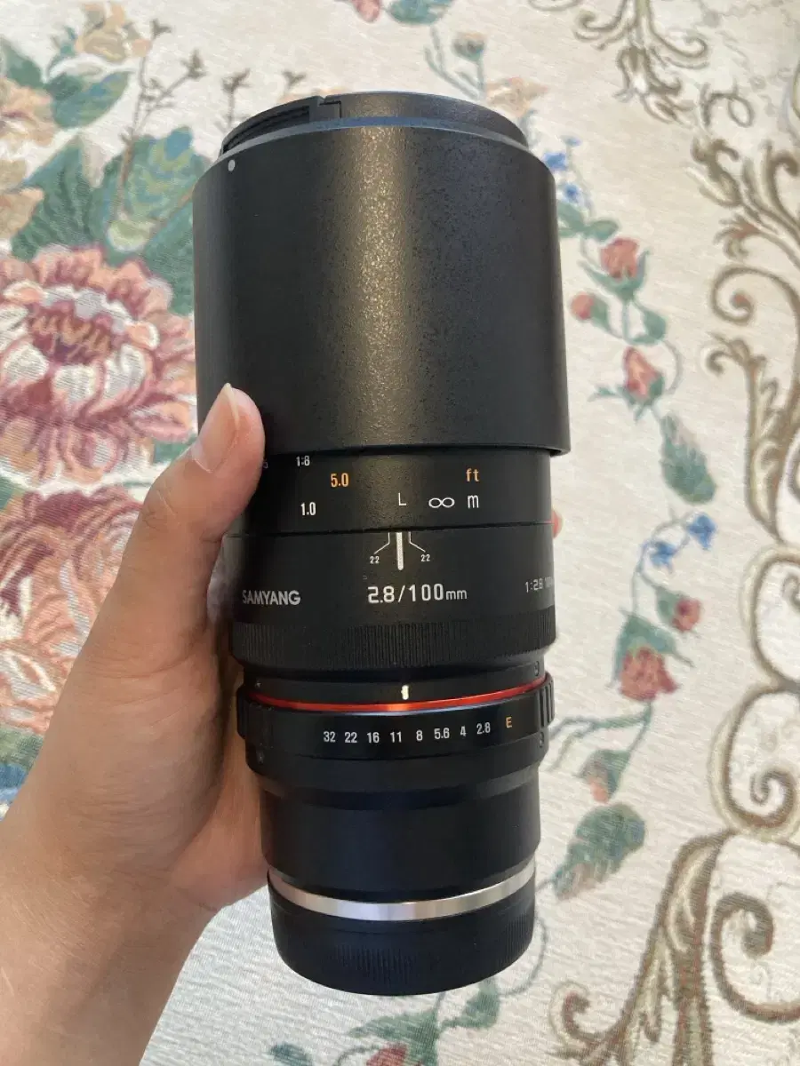 소니마운트 삼양 100mm f2.8 마크로 수동